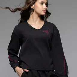 SHAYE Women Embroidered Sweatshirt-image-31