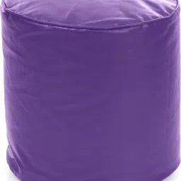 Large Size Ottoman, Leatherette Classic Poof Bean Bag Footstool With Bean Filling-image-72