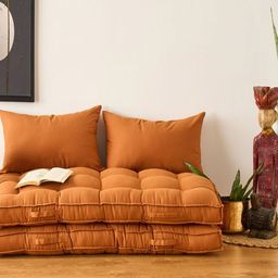 SKANDA FAB 2-Pcs Brown Rectangle Shaped Pure Cotton Pre-FilledCushions-11