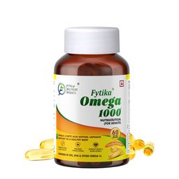 FYTIKA Omega 1000 Softgel Capsules For Heart, Brain, Joint & Muscle Support-Vanilla-60 Cap-5