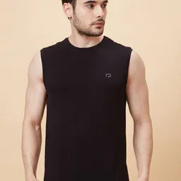 ROAR FOR GOOD Solid Round Neck Gym Vest-picture-28
