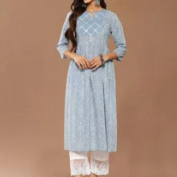 all about you Women Bandhani Printed Screen Print Daily Cotton A-Line Kurta-picture-25