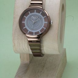 VIRAKTI Women Brass Embellished Dial & Bracelet Style Straps Analogue Watch H-17-BROWN-image-47