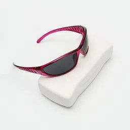 PELLE LUXUR Unisex Rectangle Sunglasses with UV Protected Lens PL25GS220-image-0