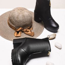 Try Me Women Casual Block-Heeled Chunky Boots-picture-39