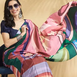RACHNA Printed Block Print Saree image 3