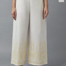 W Women Pack Of 2 Cotton Floral Printed Trousers-image-41