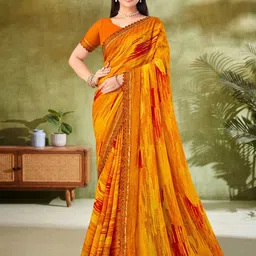 DIVASTRI Pure Chiffon Saree-image-72