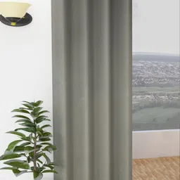 Yellow Weaves Grey Room Darkening Door Curtain-image-65