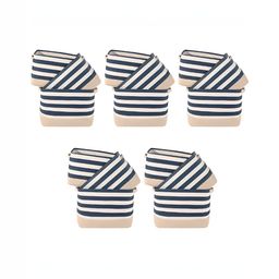 Aura White Set of 6 Regular Tote Basket Organisers-10