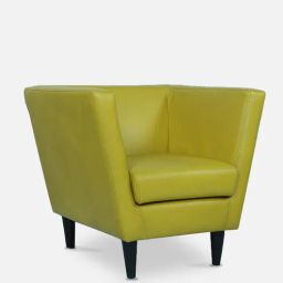 casacraft from pepperfry Yonko Lounge Chair in Yellow Colour-picture-37