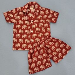 Freesia Array Unisex Kids Printed Night suit-picture-19