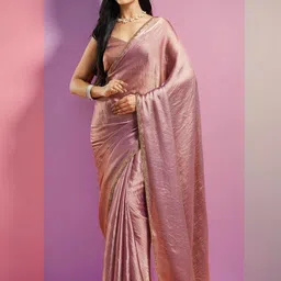 LOROFY Beads and Stones Tussar Saree-picture-13
