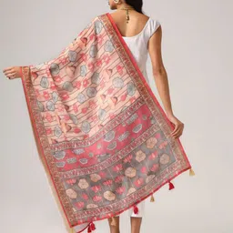 Kaizen TEXO FAB Printed Linen Dupatta image 4