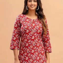 Rangun Floral Printed Kurti-picture-6