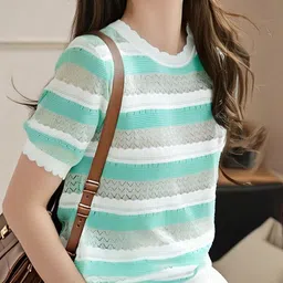 StyleCast Women Striped Round Neck Pullover-picture-16