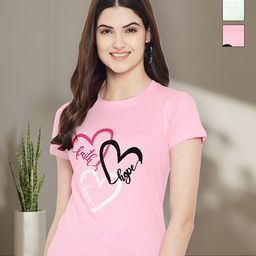 Tromko Women Typography 3 Printed Applique T-shirt-image-99