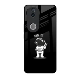 QRIOH Peace Out Astro Real Printed Vivo V50e 5G Impact Resistant Back Case-11