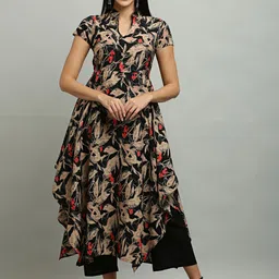 EZIS FASHION Women Printed Anarkali Ethnic Dress-image-98