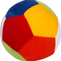 rahee Stuffed Soft Plus Ball With Rattle Sound- 11 cm image 2