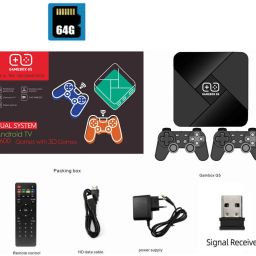 GARNER Android Gamebox G5 Gaming Console With 50000 Games For Smart Tv Limited Edition 64 GB with Super Mario, Crash, GTA, Zelda, Sonic, Donkey Kong, Street Fighter-60