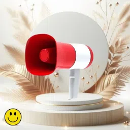 Handheld Megaphone with Siren, Microphone & Rechargeable for Outdoor EventsA197 Bhopu Portable Megaphone, Siren Loudspeaker Function and Long Battery BackupY197 Outdoor PA System-image-93