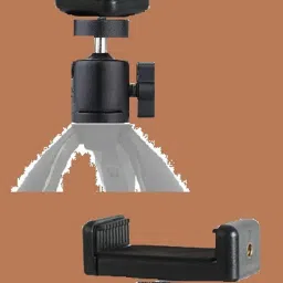 subton Metal Ball Head with Monoclip Mobile Holder Clip Bracket | Swivel Mount with 360 Degree Rotation | Compatible With All Smartphones & Tripod with 1/4 inch Thread Size Monopod, Tripod, Tripod Kit, Tripod Ball Head, Tripod Bracket, Tripod Clamp, Monopod Kit image 4