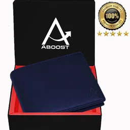 aboost Men Casual, Formal, Evening/Party, Travel, Trendy Black Genuine Leather RFID Wallet-picture-0