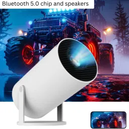 SACRO Smart Projector for Home 4K Support Rotabable Design withApp Netflix,YouTubeZ469 (4500 lm / 1 Speaker / Wireless / Remote Controller) Portable Projector-16
