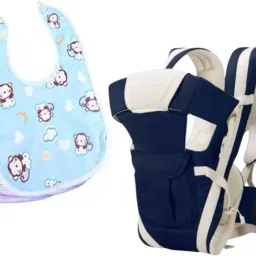Baby Carrier Bag with 4-in-1 Positions for 0 to 3 Year Baby & Feeding Bibs/Apron Baby Carrier-image-6