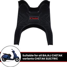 grandbiker Chetak 3D Foot Mat Removeable & Washable Floor Board Heavy Duty Floor/Foot Mat Bajaj Chetak Two Wheeler Mat-picture-14