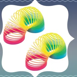Rainbow Spring Magic Spring Gag Toy for kids (Packof 2pcs)-L487 Slinky Magic Spring Gag Toy-image-31