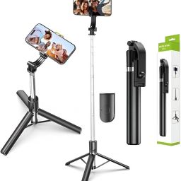 Sancy R1-L 360° Rotation Bluetooth Selfie Stick with Concealed Tripod Stand Tripod-image-28