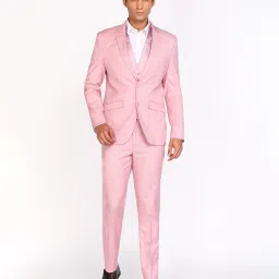 Men 2 PC Suit Self Design Suit-image-15