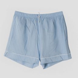 Striped Women Blue Boxer Shorts-image-13