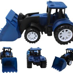 Medium size friction powered plastic bulldozer for kids-image-83