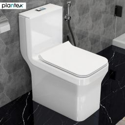 Ceramic One Piece Western Commode With Toilet Seat/Water Closet - S Trap Outlet (APS-743) Western Commode-13