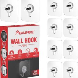 Strong Adhesive Sticky Hook For Kitchen & Bathroom(Do Not Stick On Painted wall) Hook Rail 10-14