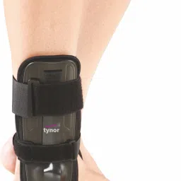 Ankle Splint, Black, Universal Size, 1 Unit Ankle Support-image-40
