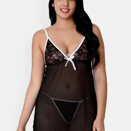 chia fashions Net Shoulder Straps Baby Doll-image-18