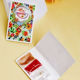 ADIVA Set Of 4 Beaded Lord Ganesha Thread Rakhis With Roli Chawal Chandan & Meshrei Card-image-43