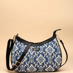Anouk Ethnic Motifs Printed PU Bucket Sling Bag with Tasselled image 4