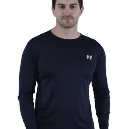 TroopLine Men Dri-FIT Brand Logo Printed Round Neck Compression T-shirt-picture-20