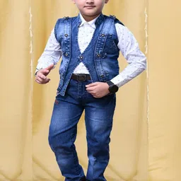 OJ TREND Boys Shirt with Trousers & Waistcoat-picture-3