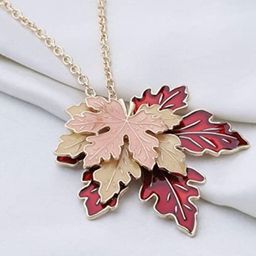 EL REGALO Maple Leaf Shaped Necklace-image-21