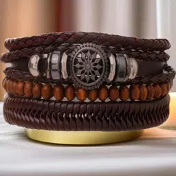 Vientiq Brown Leather Bracelet-image-94