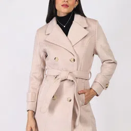 HONNETE Women Double-Breasted Trench Coats-picture-42