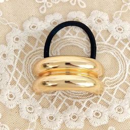 Radhya Accessories Women Luxe Loop Metallic Ponytail Holder-22