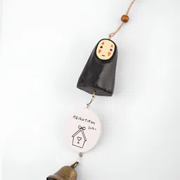 COMICSENSE Black & White Printed Windchimes With Bells-23
