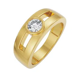 Emori Solitaire Round Wedding Band for Men-image-45